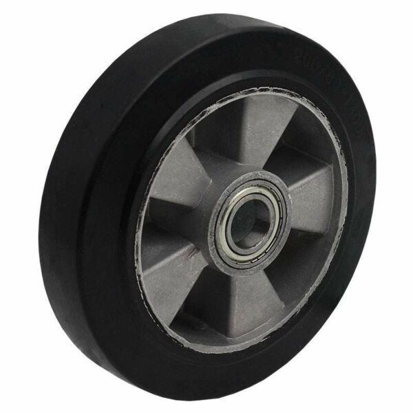 Aluminium Canted, Rubber Wheel
